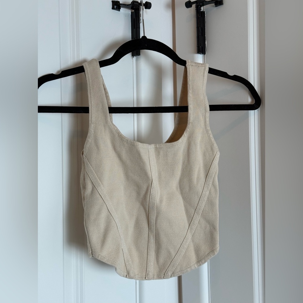 House of Harlow 1960 Cream Tank Top